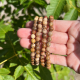 Bracelet 6mm en bois fossile