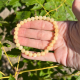 Bracelet 6mm en calcite jaune