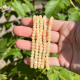 Bracelets 4mm en calcite jaune