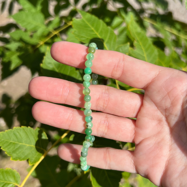 Bracelets 4mm en chrysoprase