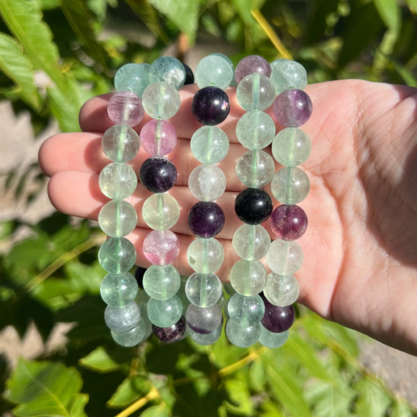 Bracelet 10mm en fluorite