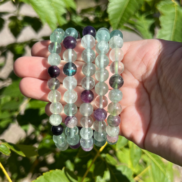 Bracelet fluorite 8mm