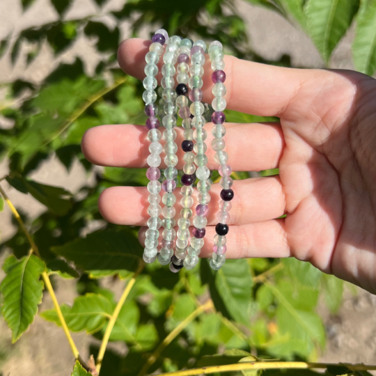 Bracelet 4mm en fluorite