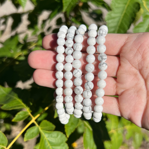 Bracelet 6mm en howlite