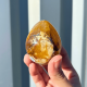 oeuf quartz hematoide jaune