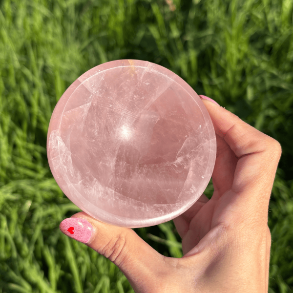 Coupelle quartz rose de Madagascar