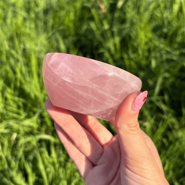 Coupelle quartz rose de Madagascar