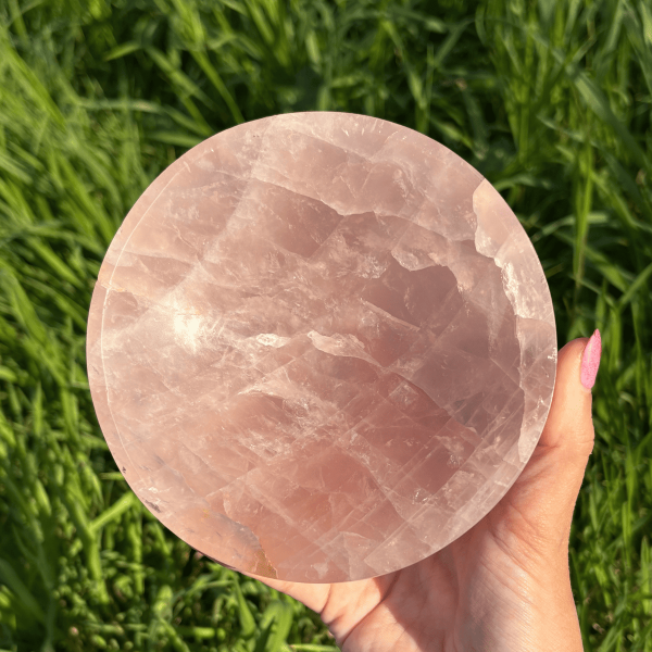 Coupelle quartz rose de Madagascar