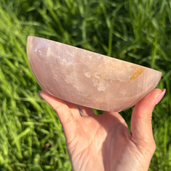 Coupelle quartz rose de Madagascar