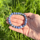 Bracelet 8mm en sodalite dépolie