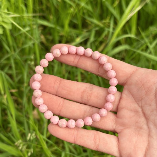 Bracelet 6mm en rhodonite