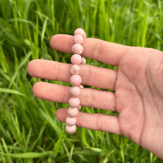 Bracelet 8mm en rhodonite