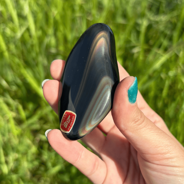 Forme libre obsidienne œil céleste