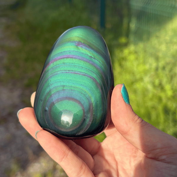 Forme libre obsidienne oeil céleste