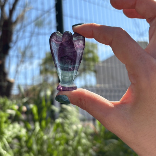 Ange en fluorite