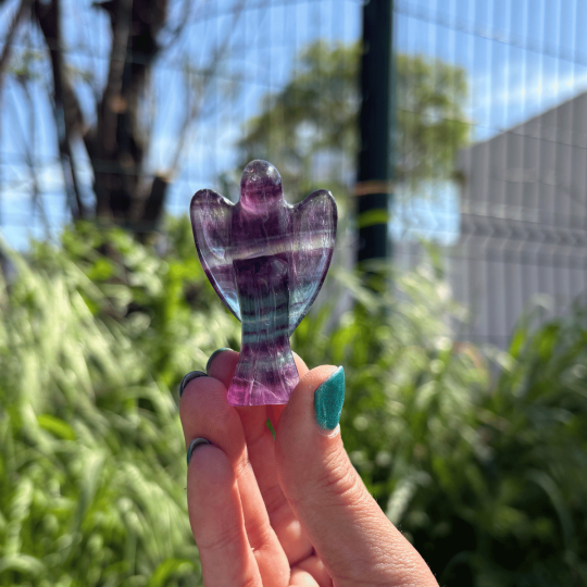 Ange en fluorite