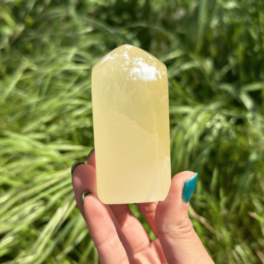 Pointe en calcite d'Utah