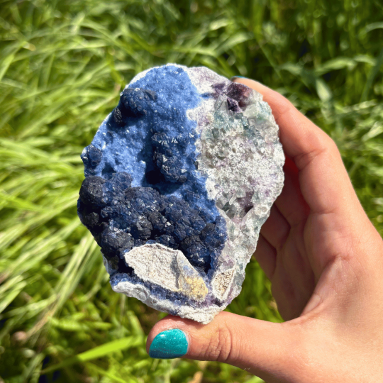 Fluorite myrtille de Mongolie