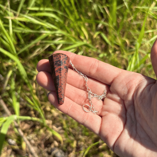 Pendule Obsidienne acajou | Pierres Naturelles | La Mine de l'Hérault
