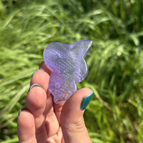 Serpent en fluorite