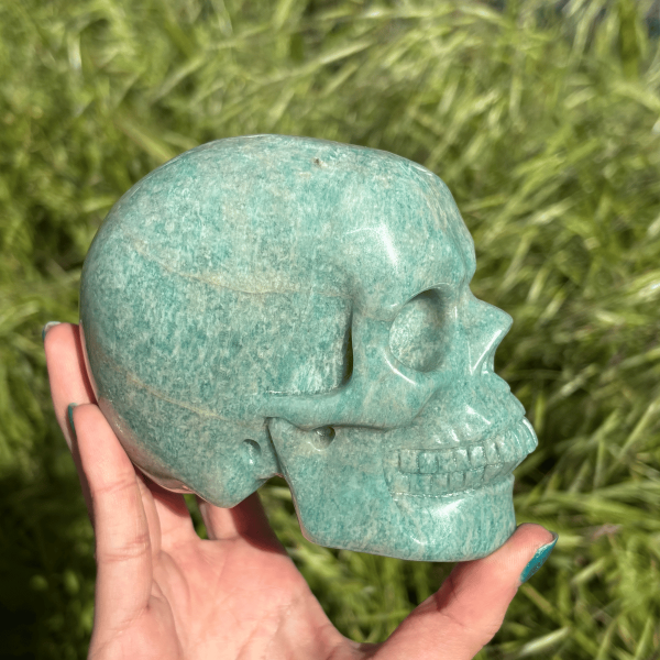 Crâne en amazonite