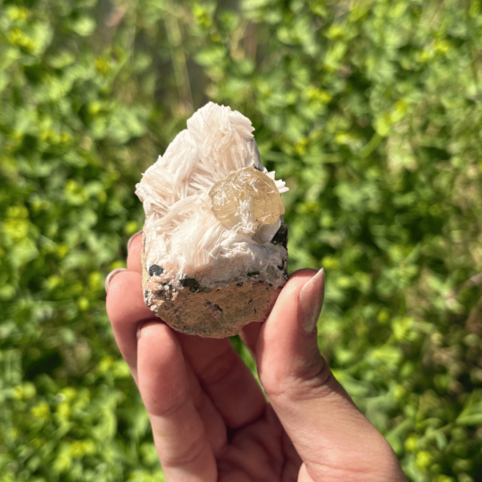 Cérusite et baryte du Maroc