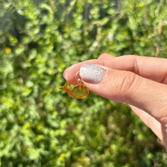 Pendentif baleine en ambre