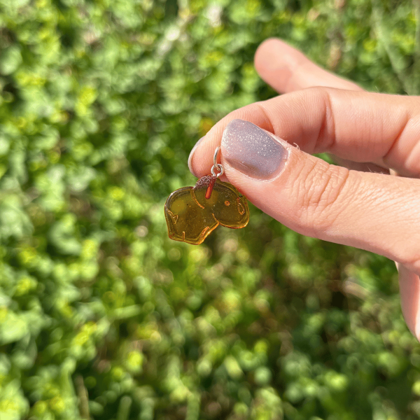Pendentif éléphant en ambre