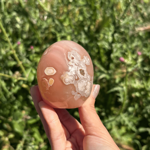 Crâne en agate fleur de Madagascar