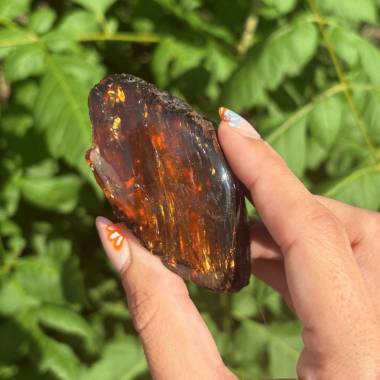 Ambre bleu d'Indonésie