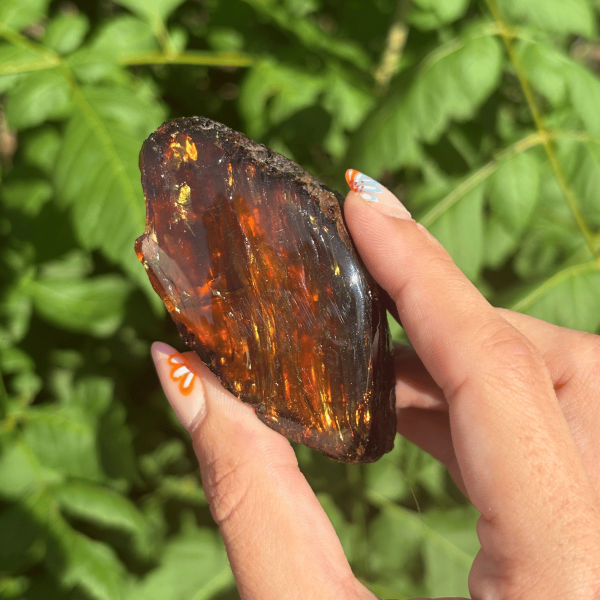Ambre bleu d'Indonésie