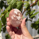 Galet agate fleur