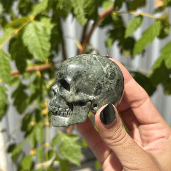 Crâne jade jiulong