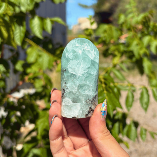 Pointe en fluorite