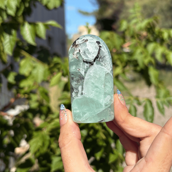 Pointe en fluorite