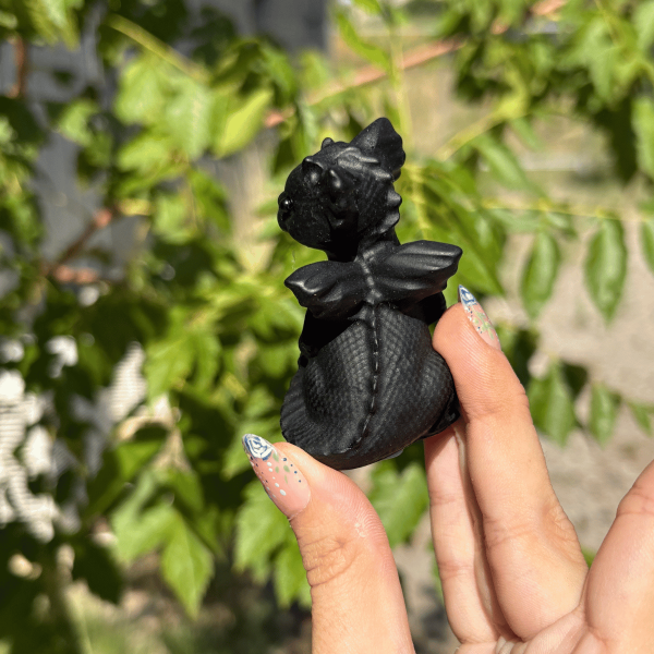 Dragon en obsidienne