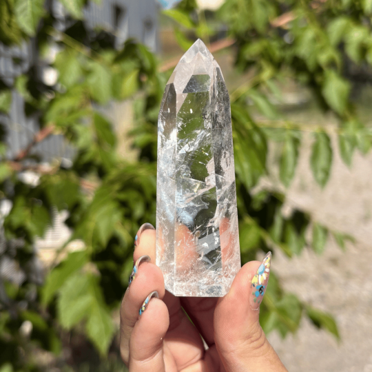 Pointe en cristal de roche