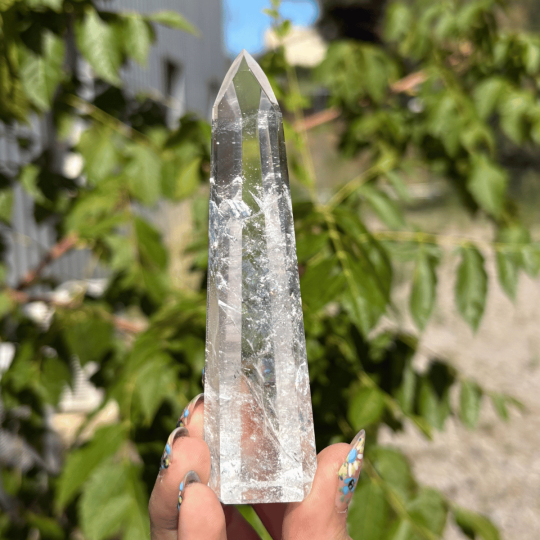 Pointe en cristal de roche