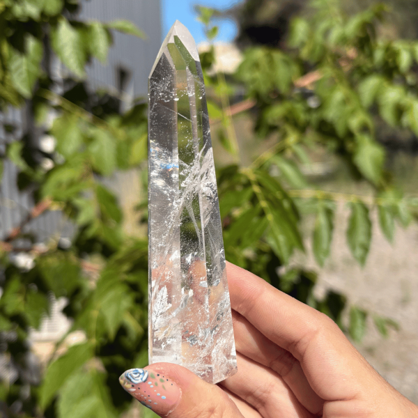 Pointe en cristal de roche