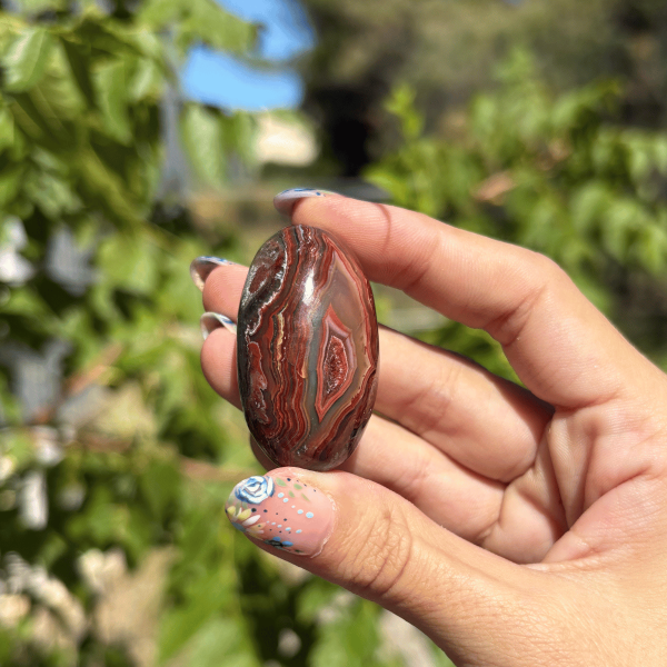 Shiva Lingam en agate crazy lace