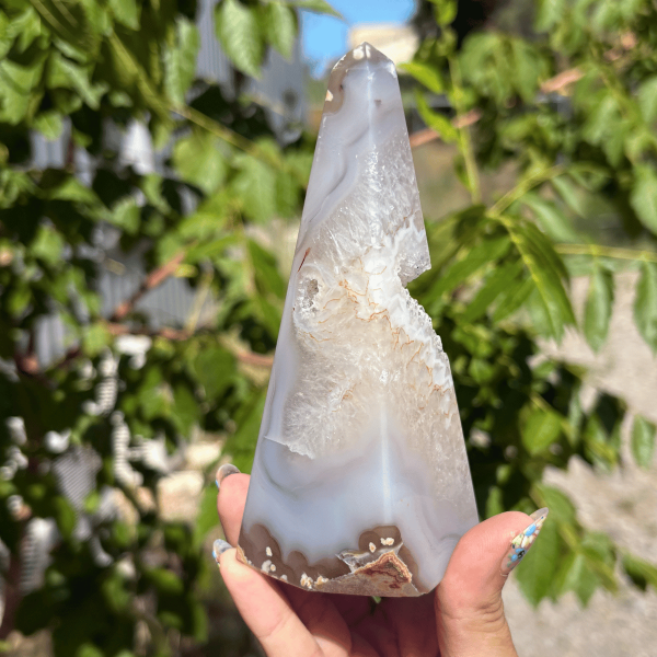 Pointe en agate