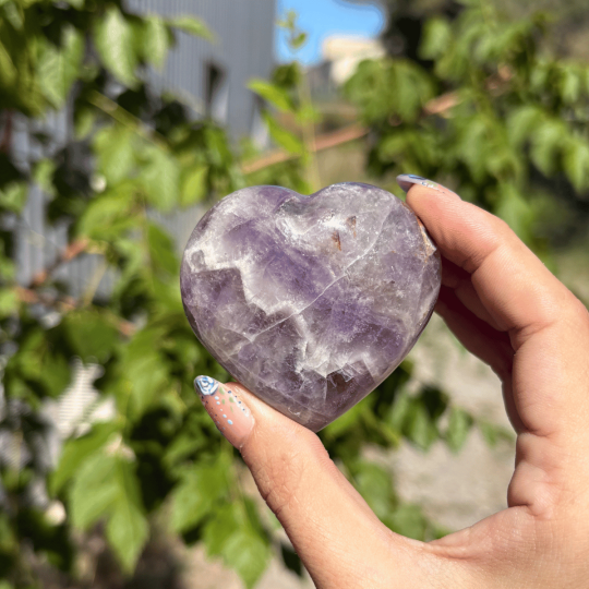 Coeur en améthyste