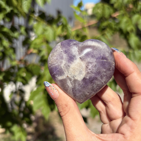 Coeur en améthyste