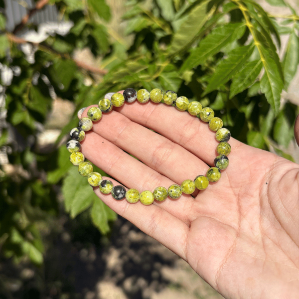 Bracelet lizardite 6 mm