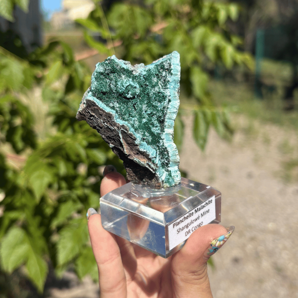 Planchéite Malachite de RD Congo