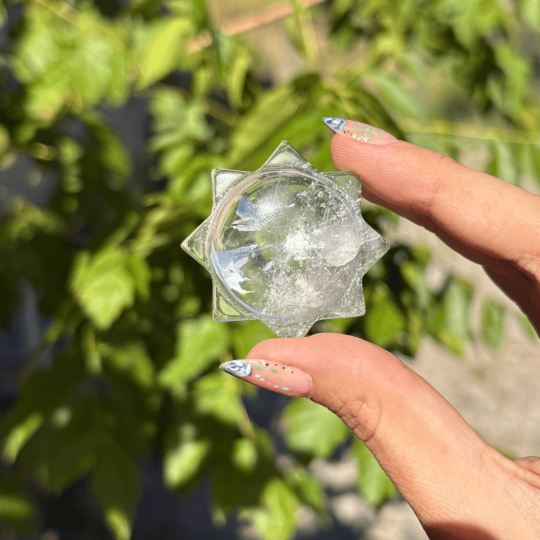 Soleil en cristal de roche