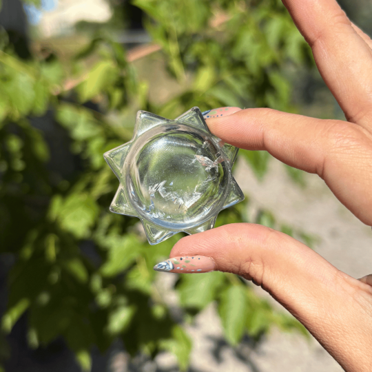Soleil en cristal de roche