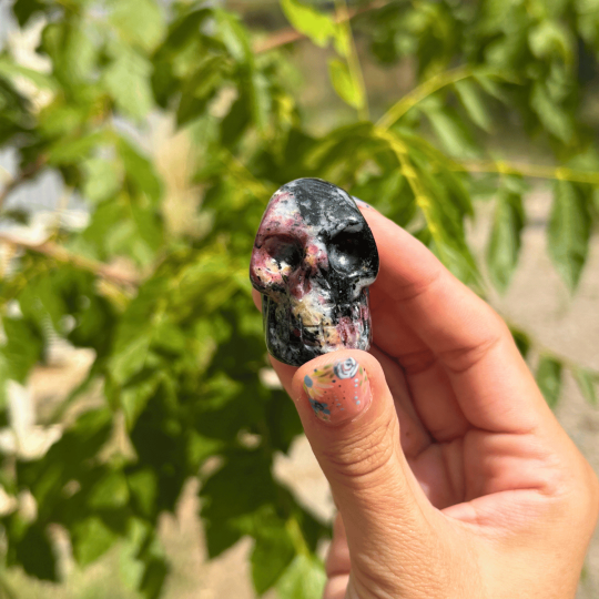 Crâne en eudialyte