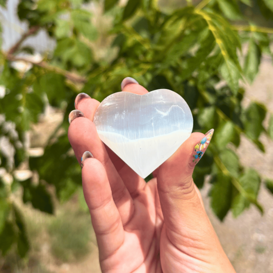 Coeur en sélénite
