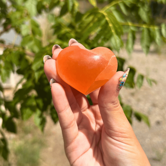 Coeur en sélénite